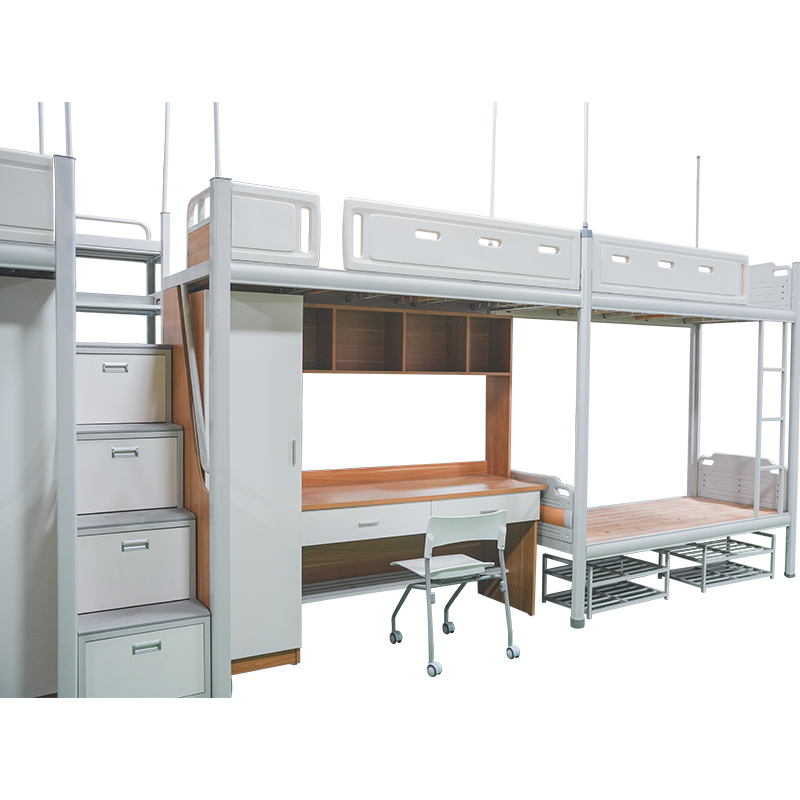 Cama Litera Multifuncional para Dormitorio Escolar o de Hotel con Escritorio