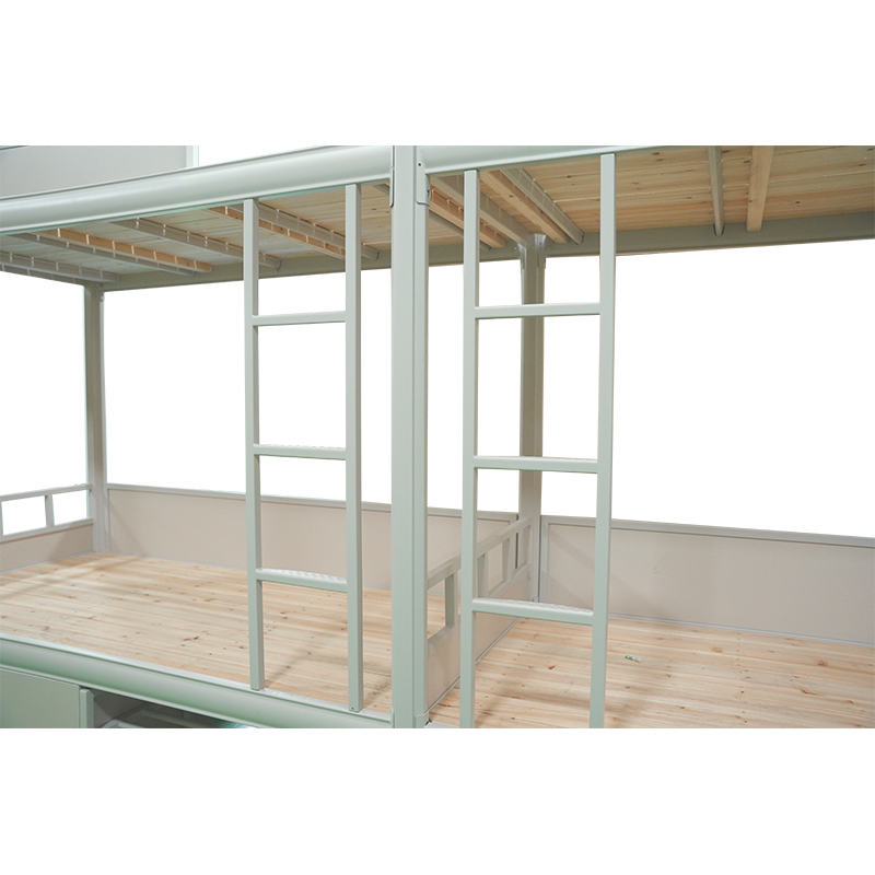 Cama Litera para Cuatro Personas en Dormitorio con Armario para Estudiantes