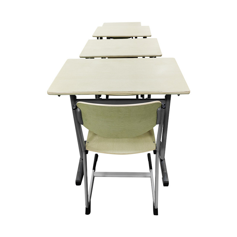 Diseño simple Metal Metal Wooden Study Study Desk and Silla Set