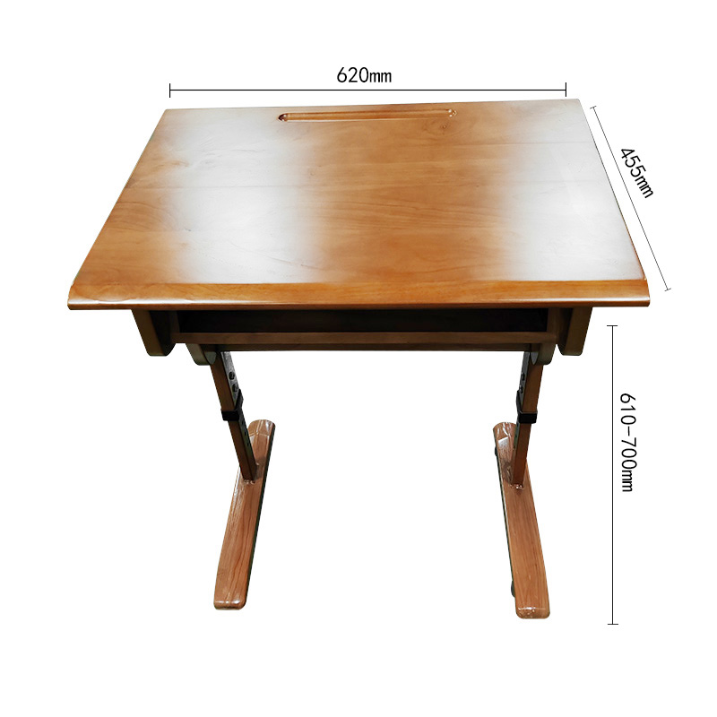 Mesa y silla para estudiantes de madera individual para la escuela