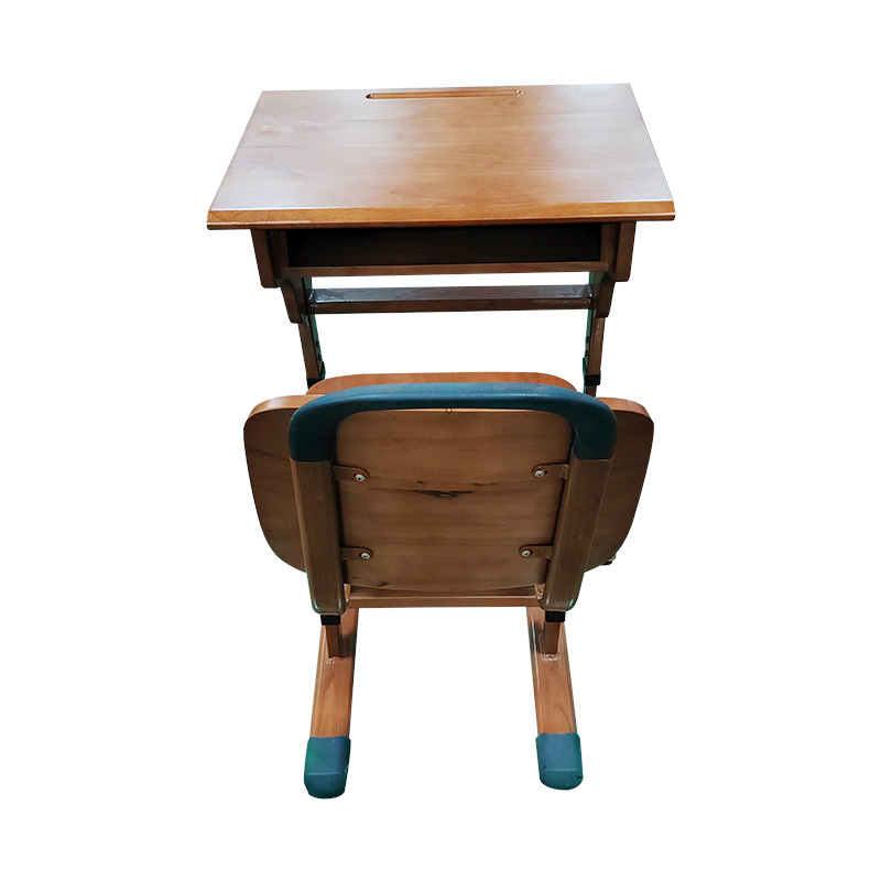 Mesa y silla para estudiantes de madera individual para la escuela