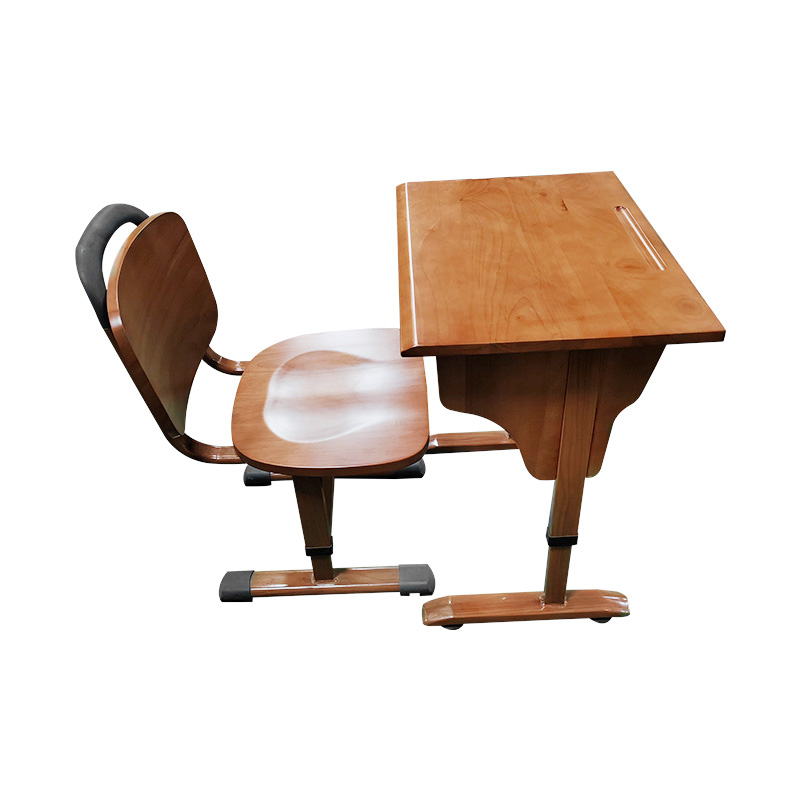 Mesa y silla para estudiantes de madera individual para la escuela