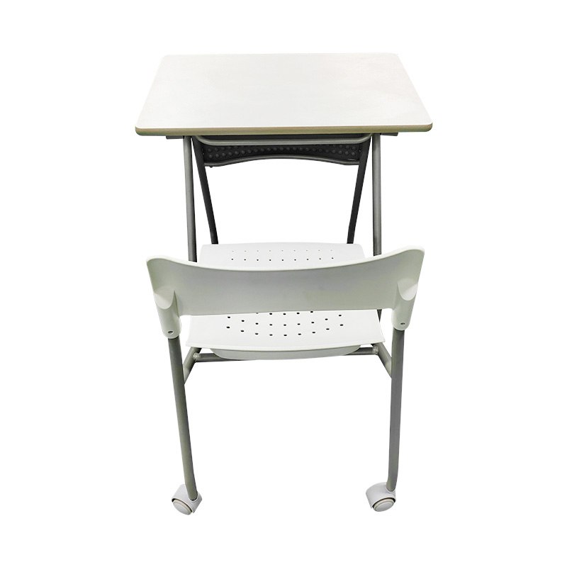 Conjunto de Mesa y Silla Plegable con Superficie Reversible para Entrenamiento Escolar