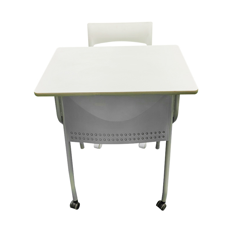 Conjunto de Mesa y Silla Plegable con Superficie Reversible para Entrenamiento Escolar